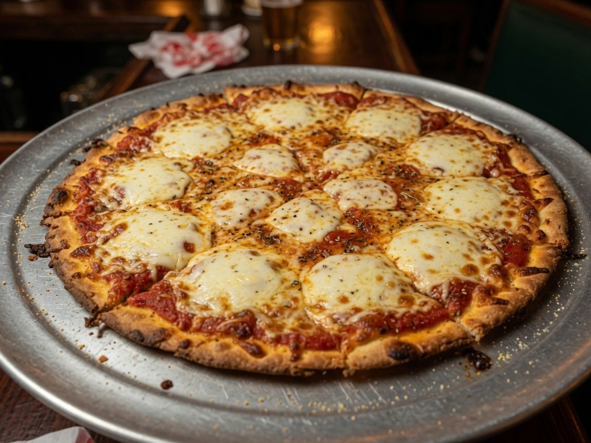 A cracker-thin Staten Island bar pie
